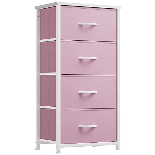 4-Drawer Fabric Storage Dresser for Bedroom Closet Organization-image