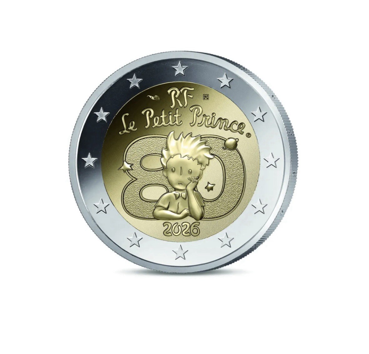 Pièce 2 Euros Le Petit Prince Millésime 2026 Monnaie Commémorative