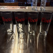 COORS LIGHT 6.5  TALL HEAVY BEER GLASSES~THE ...