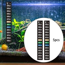 5Pcs Aquarium Thermometer Strips Easy Installation Temperature Indicators
