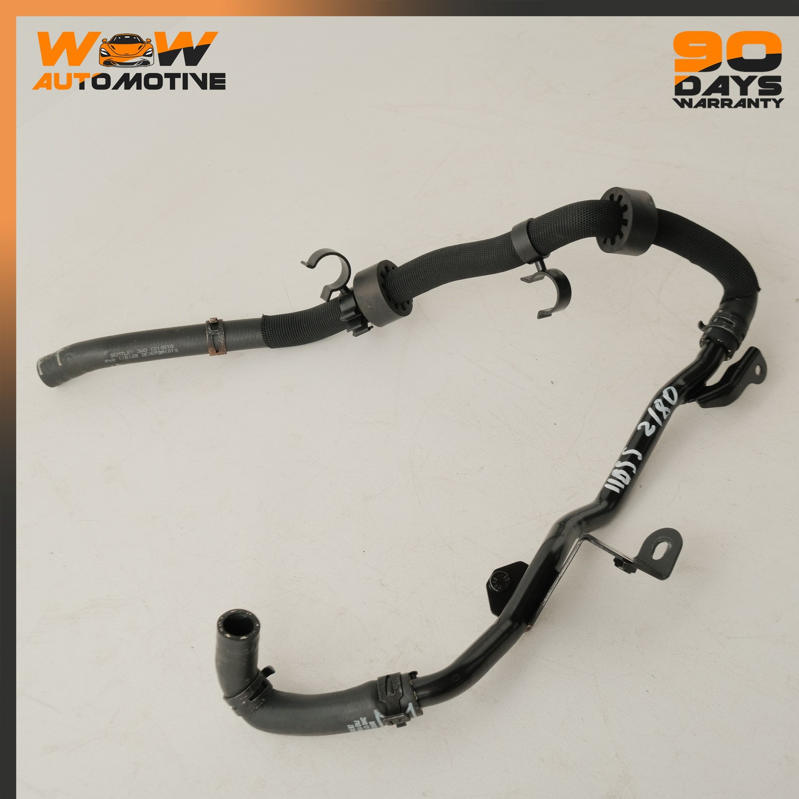 04-19 BENTLEY CONTINENTAL SUPERSPORTS FRONT COOLANT WATER HOSE TUBE PIPE OEM