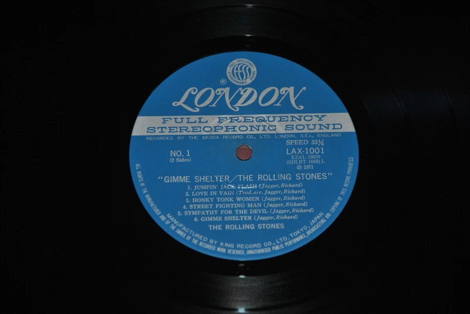 ROLLING STONES - GIMME SHELTER - LONDON LAX 1001 1978 - LP JAPAN OBI NM - Image 2 of 2