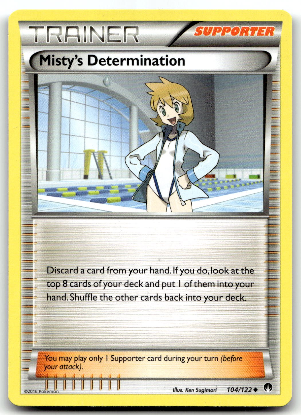Misty's Determination 104/122 XY - BREAKpoint Uncommon Unlimited Pokemon TCG NM