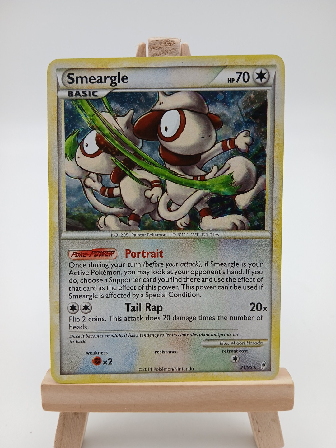 Smeargle 21/95 - Call of Legends - Holo Rare LP Pokemon Card, 2011
