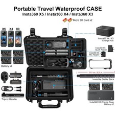 Insta360 X5 Waterproof Case with EVA Foam Inserts