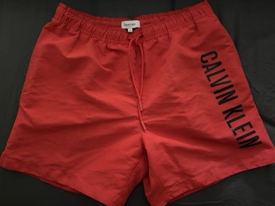 Calvin Klein Beachshort, Gr. M, Farbe Rot