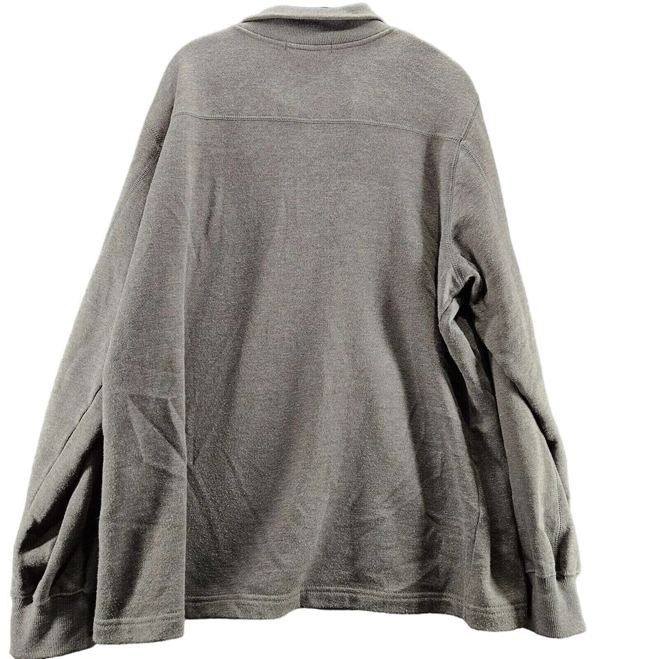 Sudadera para mujer Sport Tech gris talla XXL mezcla de algodón 1/2 cremallera pulóver bolsillos Foto 2 de 4
