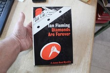 DIAMONDS ARE FOREVER JAMES BOND MACMILLAN - IAN FLEMING 1956 W/ DJ NICE BOOK