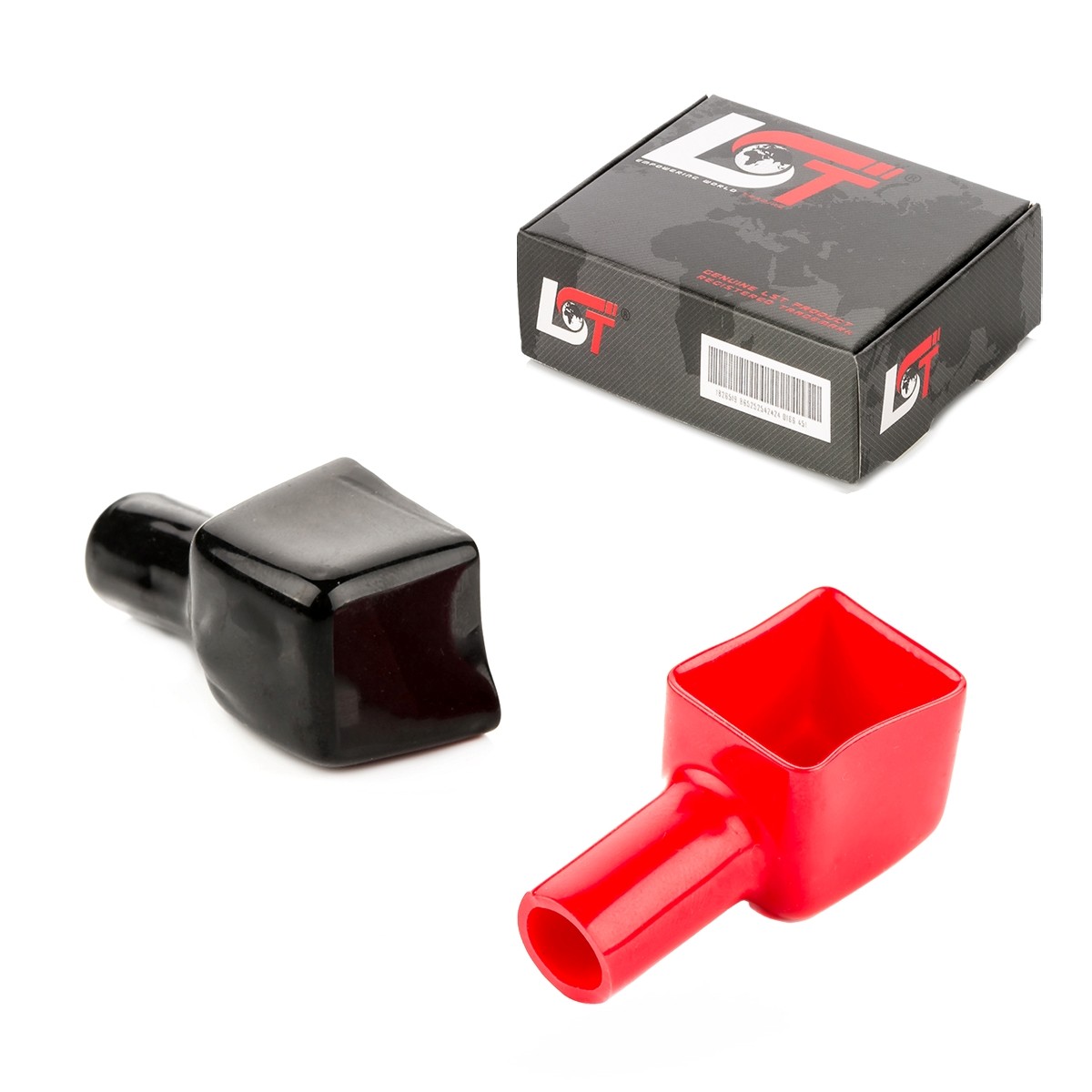 Rubber Battery Terminal Caps Covers Negative Positive Red Black for ERING