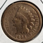 1864 Indian Head Cent, Good, True Auction, No Reserve