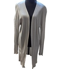 A New Day Womens Light Blue Ribbed Knit Duster Cardigan Sweater XS