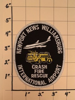 NEWPORT NEWS WILLIAMSBURG INT'L AIRPORT CRASH FIRE RESCUE VA VIRGINIA