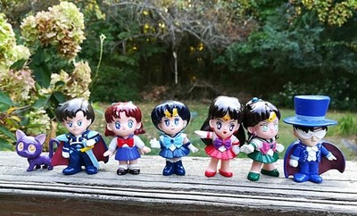 Sailor Moon Irwin Figure Lot - Mercury Jupiter Tuxedo Mask Endymion Molly Luna
