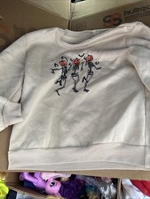 Dancing Skeletons Halloween Super Soft Crew Neck Sweatshirt Size XL