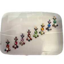 Indian Bollywood Bindi Body Jewel Self Adhesive, Crystal Forehead, Face Jewels