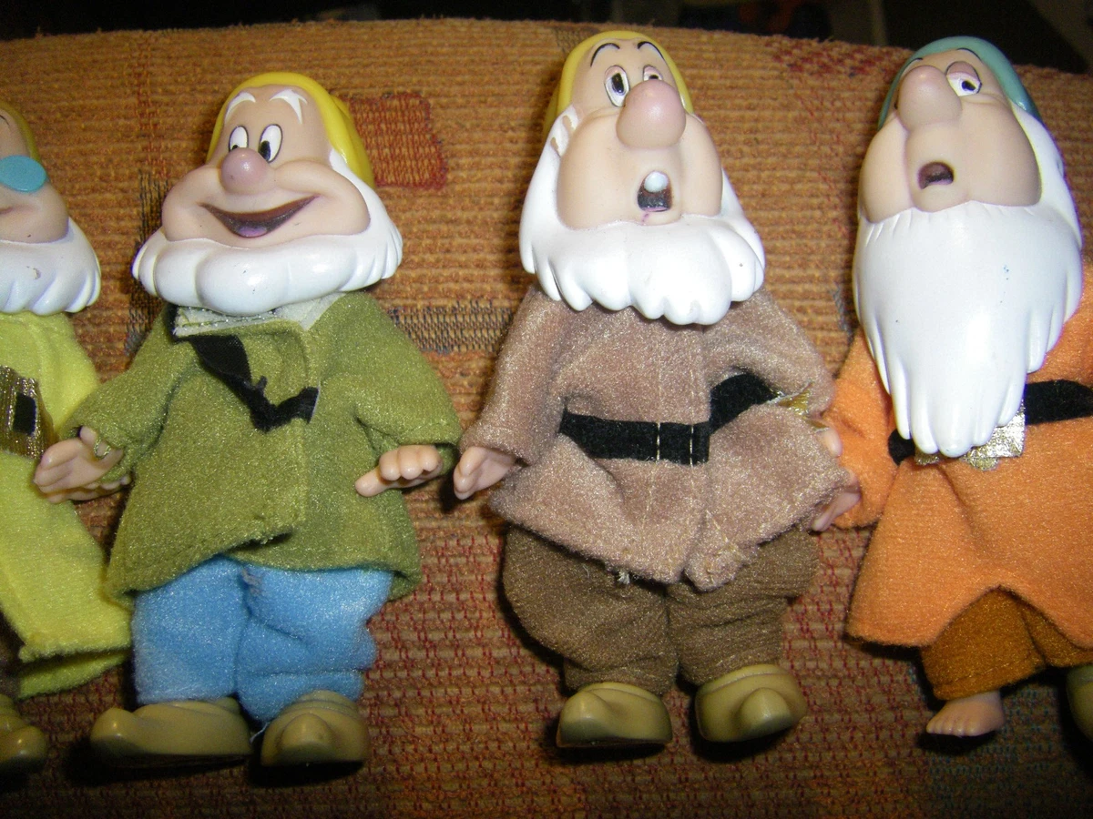 6 x vintage Simba Toys Disney Schneewitchen - Die sieben Zwerge