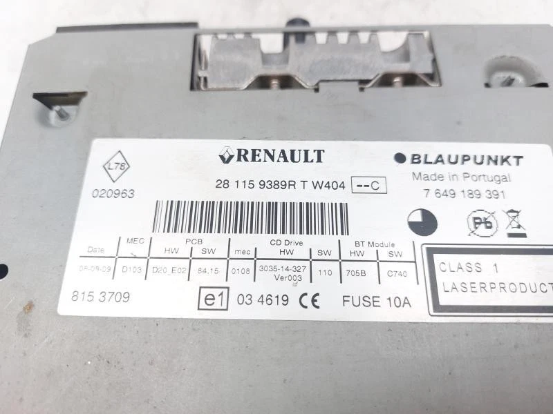 281151029R radio für RENAULT SCENIC III (J95) 1.5D KW81 K9KJ8 2009 K3908-134160 - Bild 4 von 4