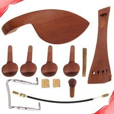  1Set Jujube Wood Violin Accessories Violin Chin Rest Tuning Peg Tailpiece