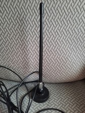 Vintage 15&rdquo; Universal Fit Magnetic Mount CB RADIO ANTENNA and Cable