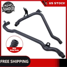 2x Water +Engine Heater Inlet Coolant Pipe for BMW E46 E83 X3 E53 X5 11537502000