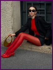 New Red Pantyhose Female Year Red Socks Tights Women Stockings Slim Lingerie.