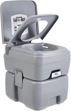 5.3 Gallon Portable Toilet Flush Porta-Potty Travel Camping Hiking RV In/Outdoor