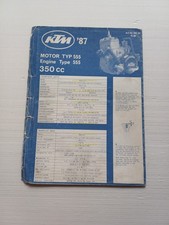 KTM Motore Typ 555 350 1987 catalogo ricambi originale
