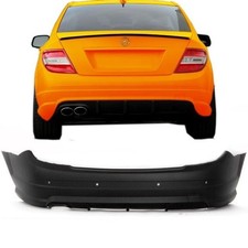 Mercedes W204 Heck Stoßstange Stoßfänger hinten Schwarz +Zubehör für C63 AMG Mercedes W204 Heck Stoßstange Stoßfänger hinten Schwarz +Zubehör für C63 AMG