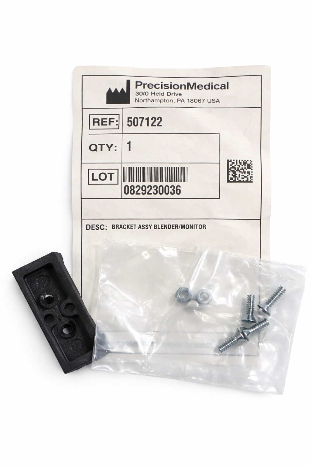 Precision Medical 507122 Bracket Assembly Blender/Monitor Mount &ndash; NEW