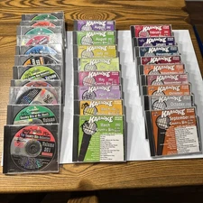 Lot of 28 Karaoke CDs – Chartbuster & Country Hits of the month Collection
