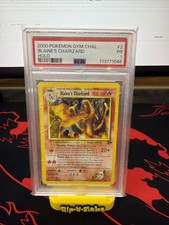 Blaine's Charizard 2/132 Gym Challenge Holo PSA 1