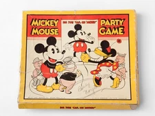 MICKEY MOUSE PARTY GAME Pin The Tail w/ 18 x 22" Poster