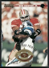 Ken Norton Jr. 1996 Donruss #10 Press Proofs /2000 San Francisco 49ers
