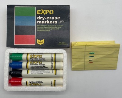 Vintage Sanford Expo Dry Erase Markers No 83074 Strong Odor