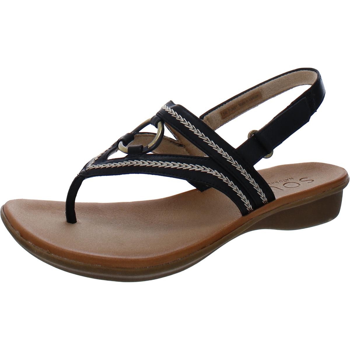 Женские солнечные черные босоножки SOUL Naturalizer на плоской подошве шириной 95 см C D W 4955 3790₽