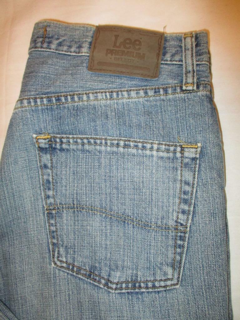 Lee Relaxed Straight Leg Men's Blue Denim Jeans Size 33 x 30