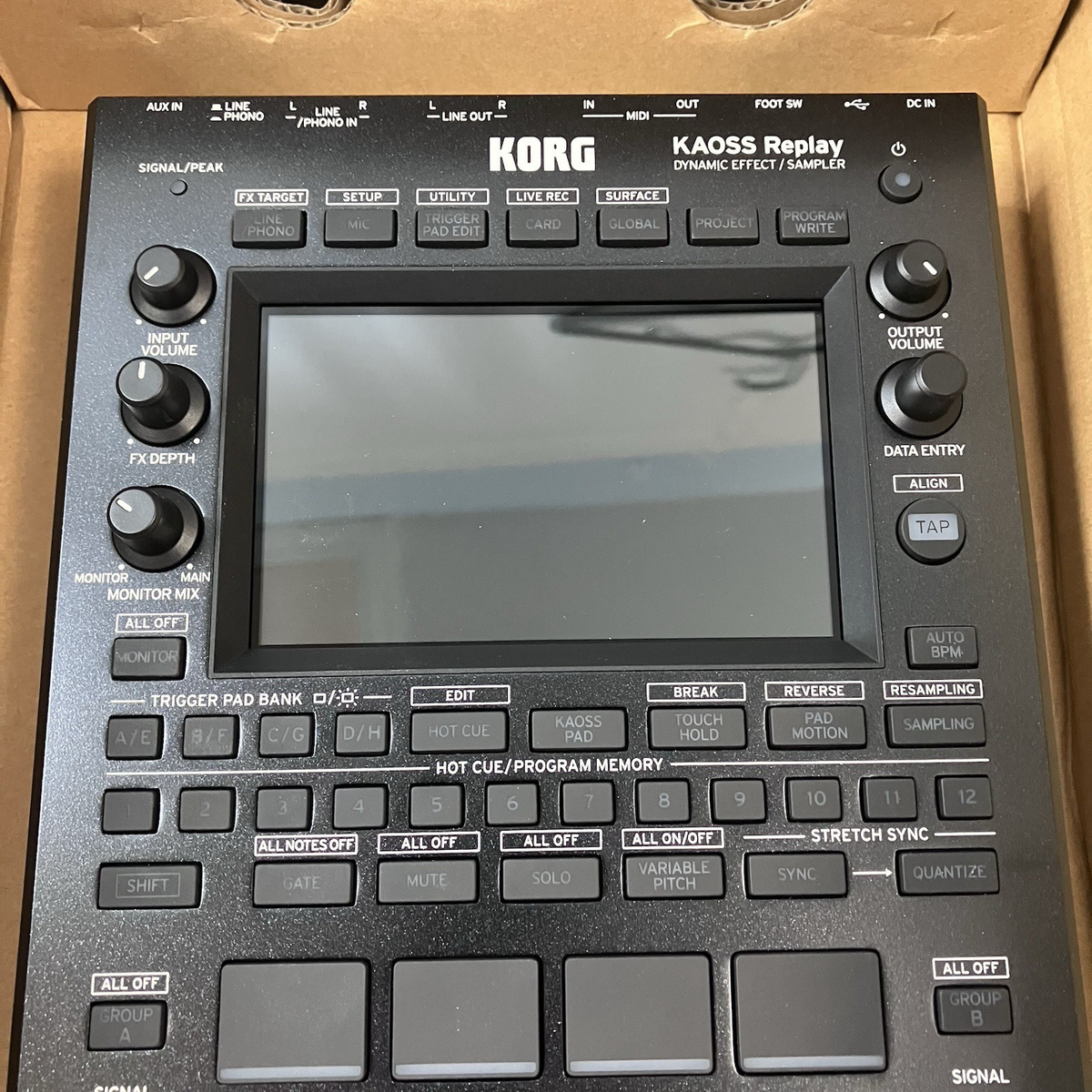 KORG KAOSS Replay Dynamic Effect Sampler All-in-One DJ