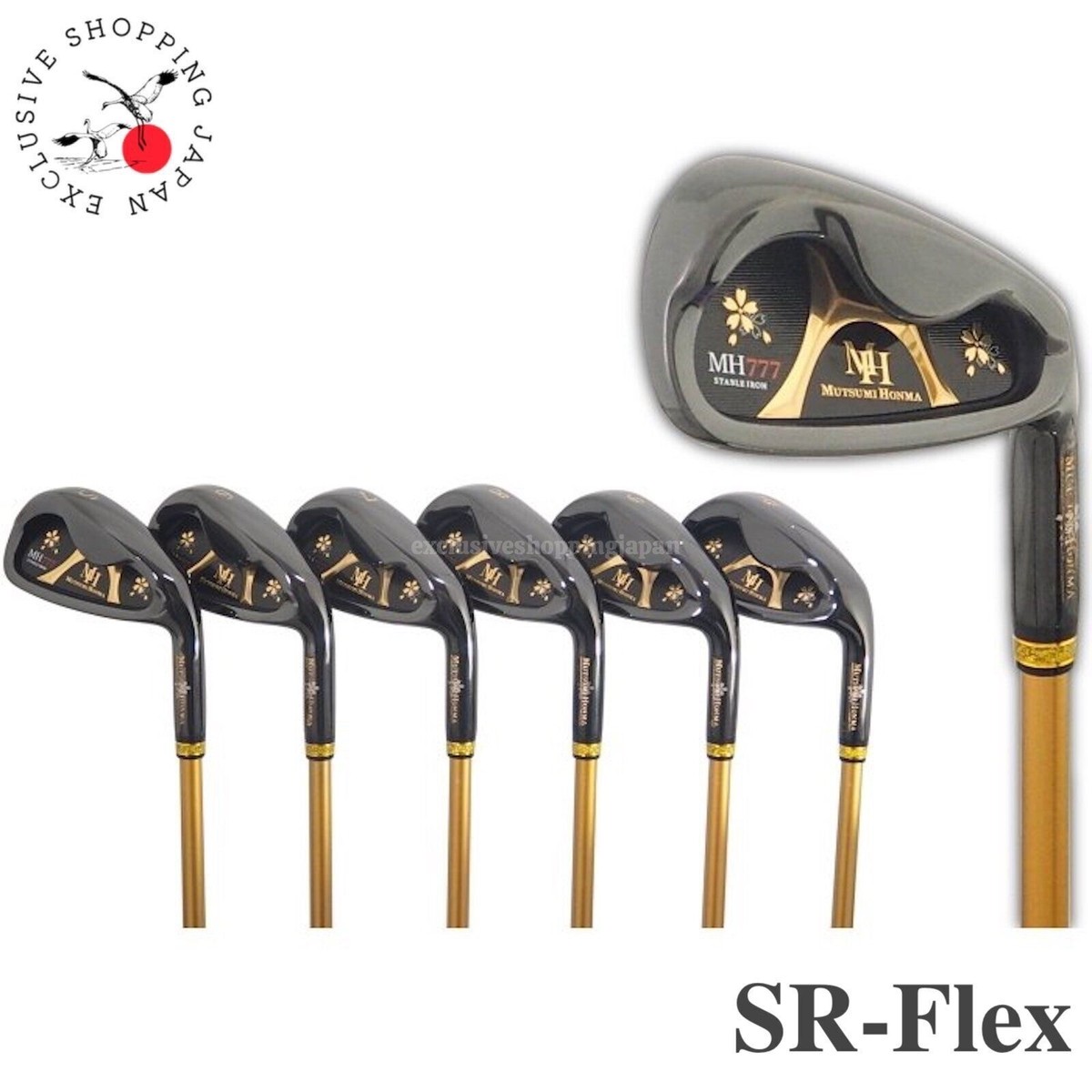 MUTSUMI HONMA MH-777 One Length Iron Black IP 6Piece Set #5 -9.PW