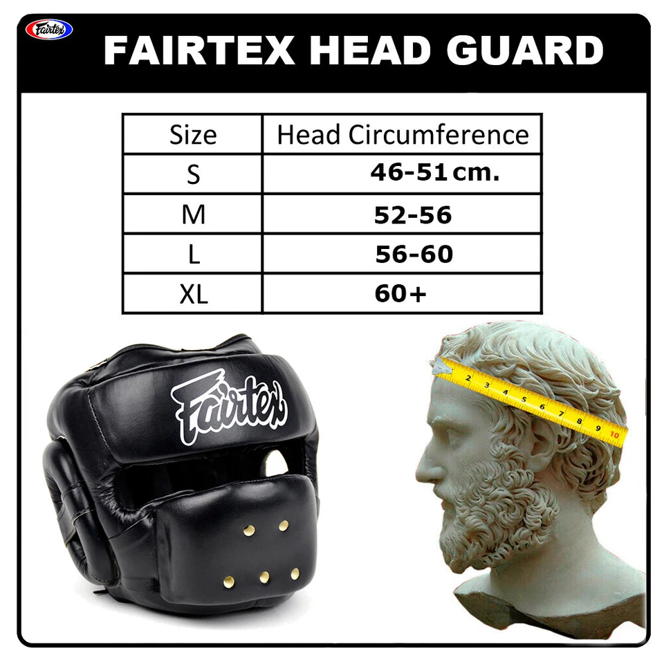 Fairtex HG14 Full Face Head Guard Muay Thai Headgear Kickboxing Black Ships From - Image 2 of 4