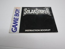 Solar Striker GB, 1990 Instruction Booklet Only