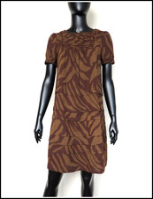 MARC by MARC JACOBS Short Sleeve Above Knee Length Wool Blend Shift Dress 2/S