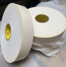 4 Rolls 3M Double Coated Polyethylene Foam Tape 4466, White, 2 in x 36 yd