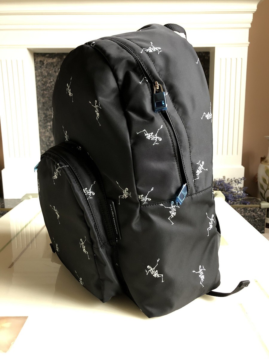 ALEXANDER MCQUEEN Skull backpack リュック Alexander McQueen Green Metropolitan Biker Skull Backpack