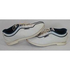 Vintage 80s Nike X Bowling Shoes Womens 8 White Navy Blue 1986