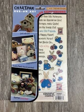 Country Cute Rabbit Rub On Art Transfer 