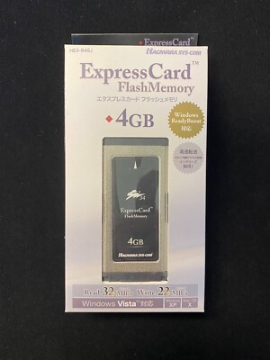 Hagiwara Sys-Com Express Card 34mm, 4GB, SLC,  Brand New!