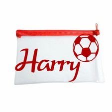 Football Personalised Stationery Pencil Case, School any Name girls/boys/kids