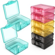 8 Pcs Small Pill Box Cute Travel Pill Organizer Case Plastic Storage Containers