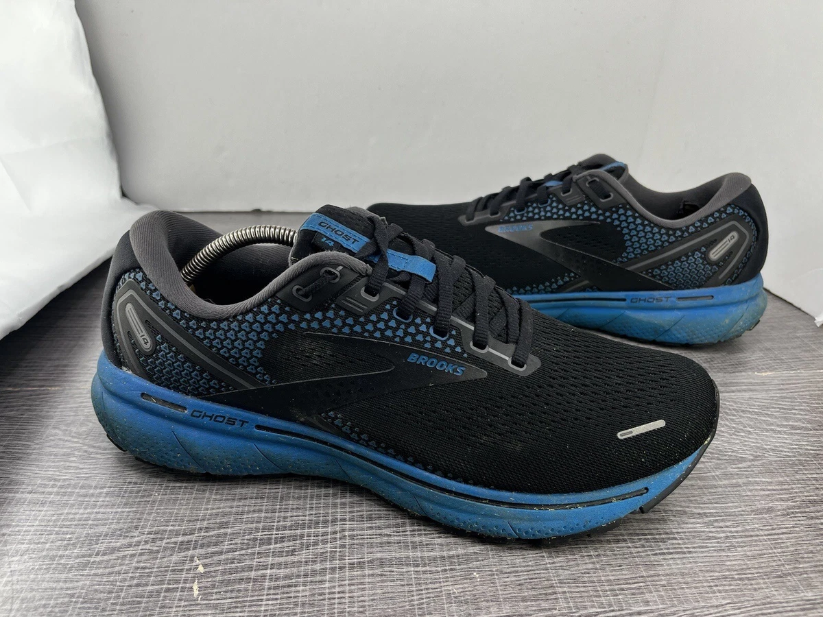 Brooks Ghost 14 Black/White/ Blue Shoes Sneakers Men\'s Size 14 D Brooks Ghost 14 White Navy for sale | eBay main image 3
