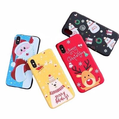 Christmas Phone Case For Iphone X XS XR XS MAX 6s Silicone Cover  Matte TPU